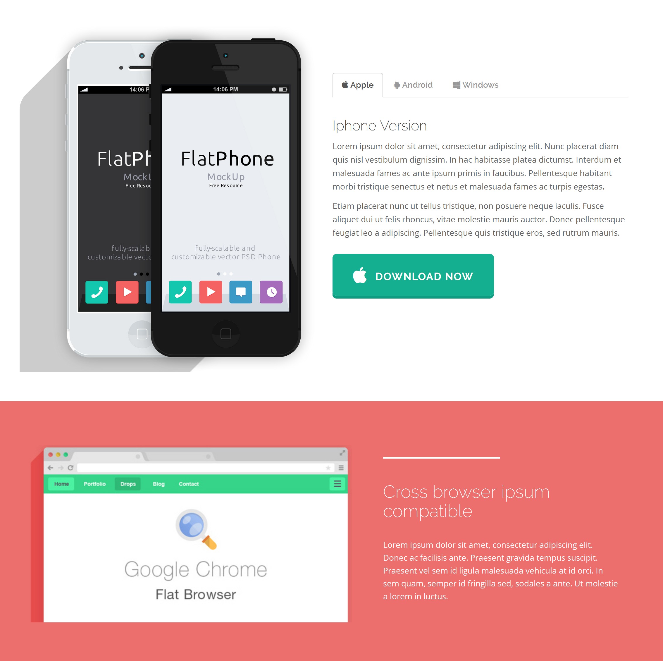 Mobile Bootstrap One Page Theme