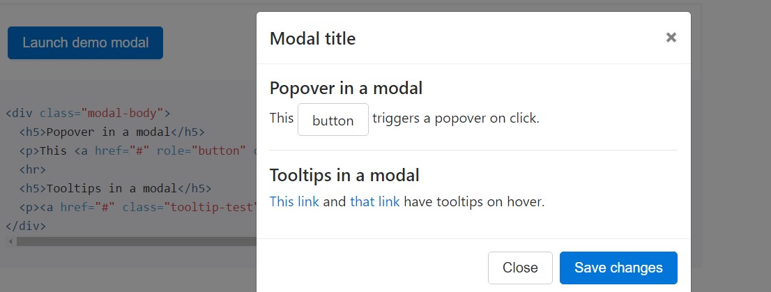 Tooltips and popovers