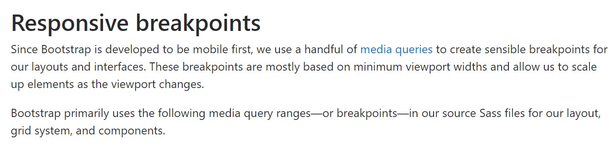 Bootstrap breakpoints  approved  records