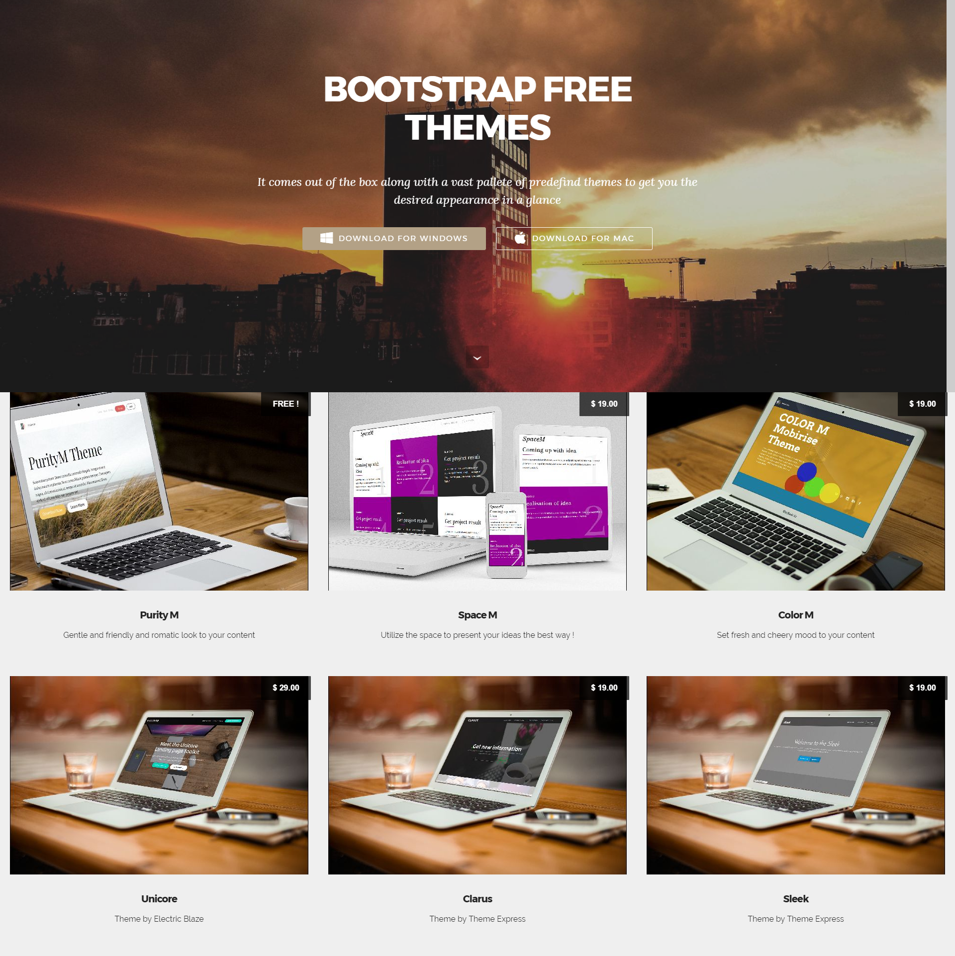 HTML Bootstrap Mobile-friendly Templates