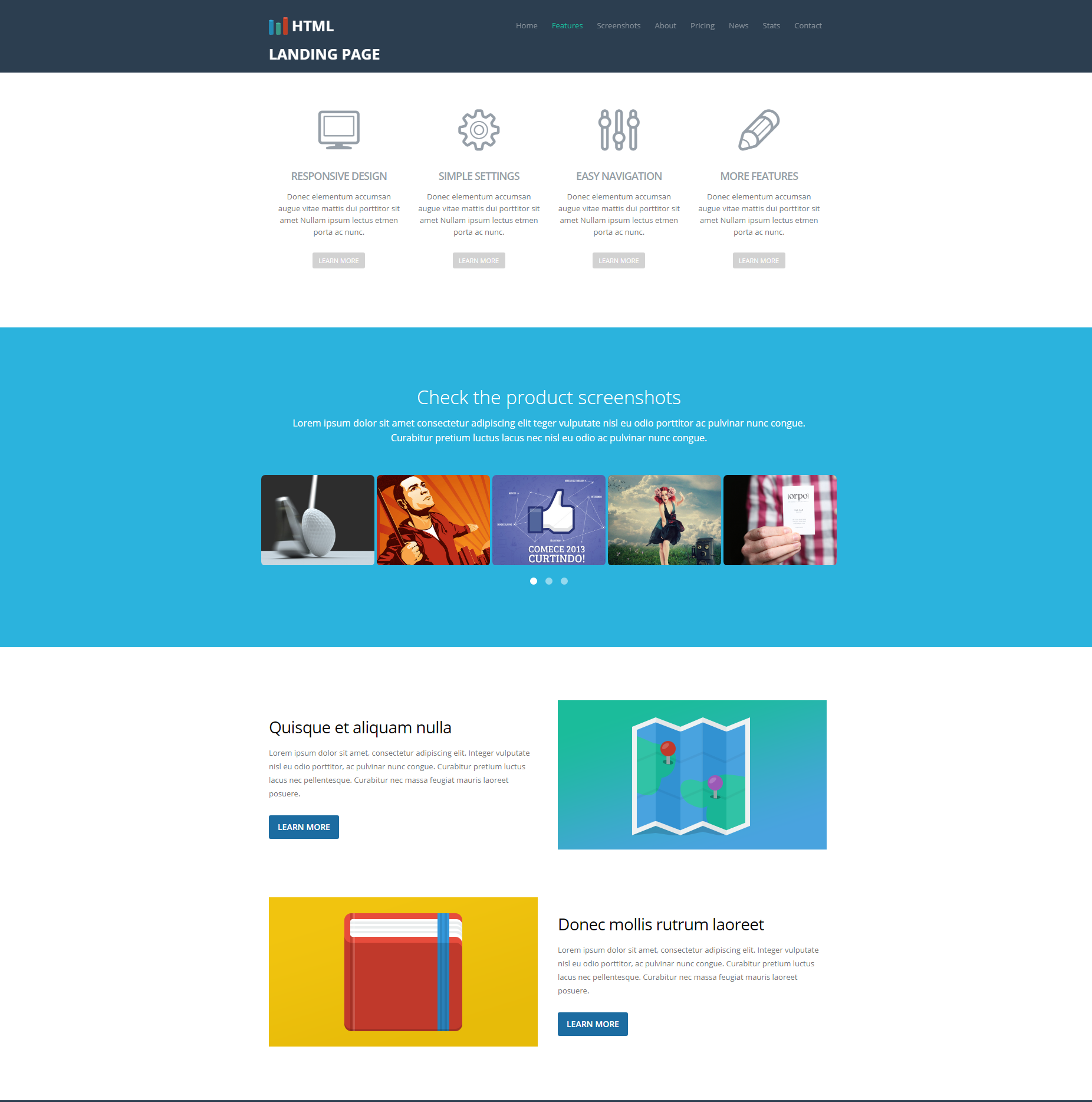Free Download Bootstrap Ezyland Templates
